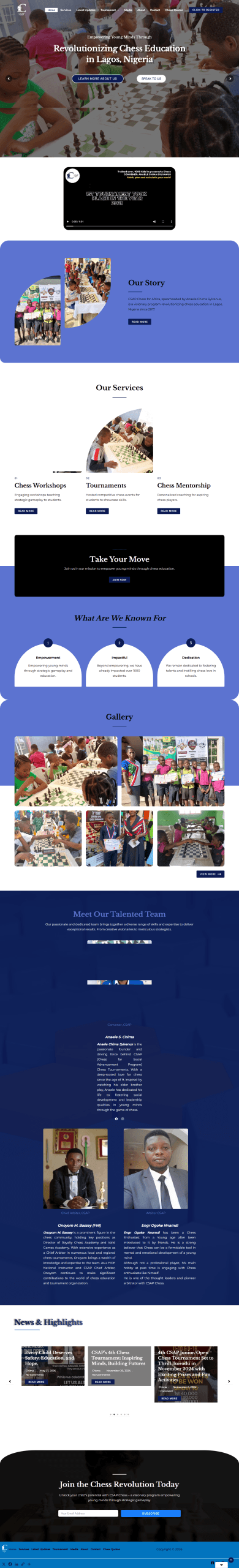 CSAP Chess for Africa