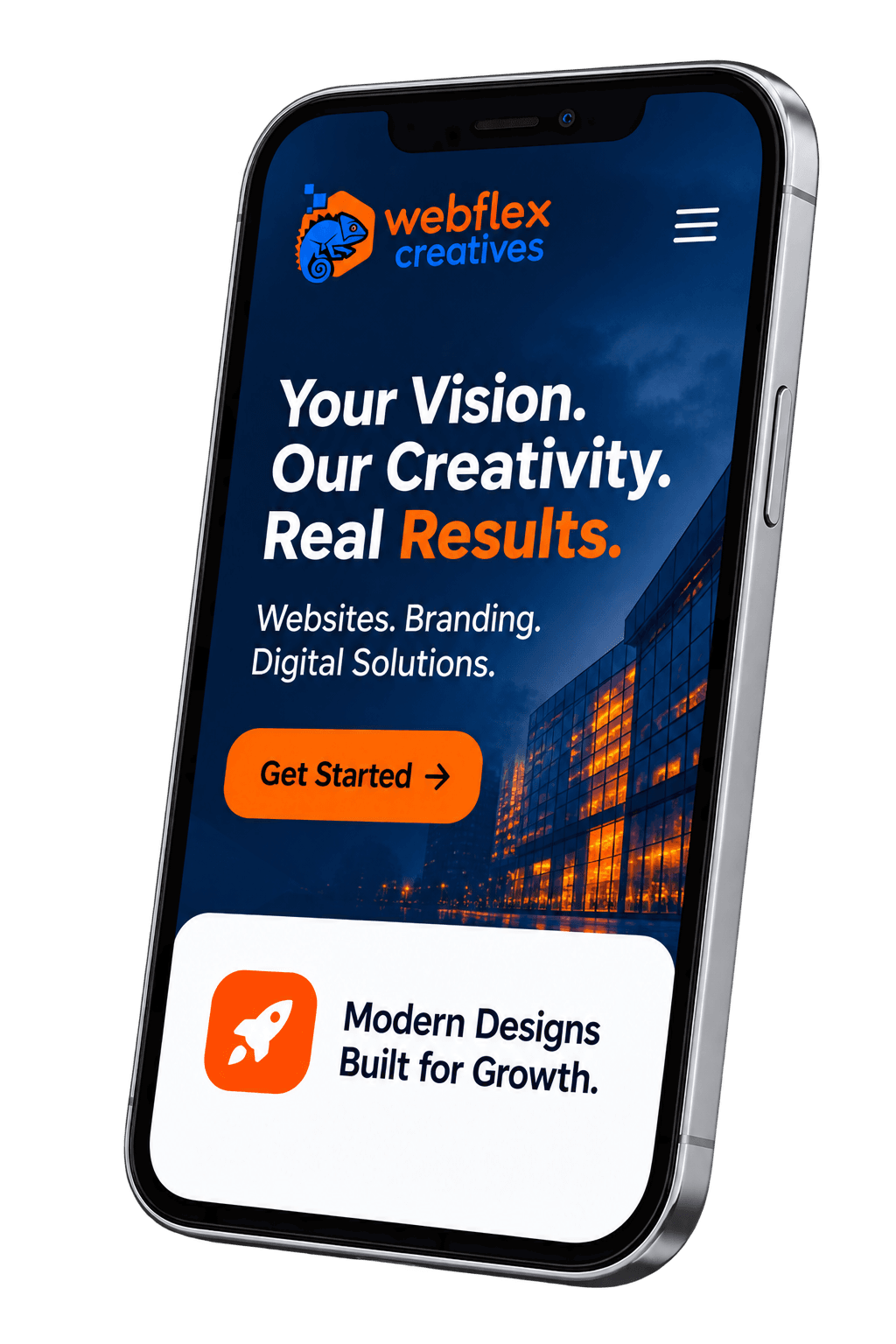 WebFlex Creatives mobile-first design